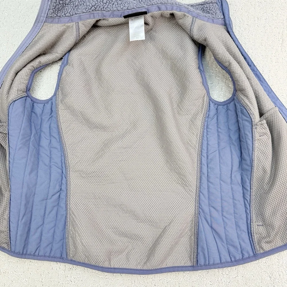 Vintage Patagonia Synchilla Retro-X Vest Womens XS‎ lilac Deep Pile Fleece 23080
